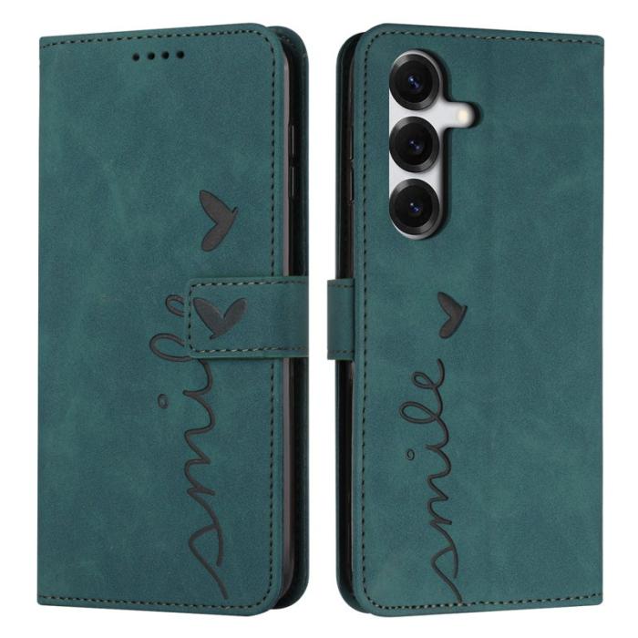 OEM - Mobilfodral för Samsung Galaxy S26 Plus Kickstand Konstläder - Grön