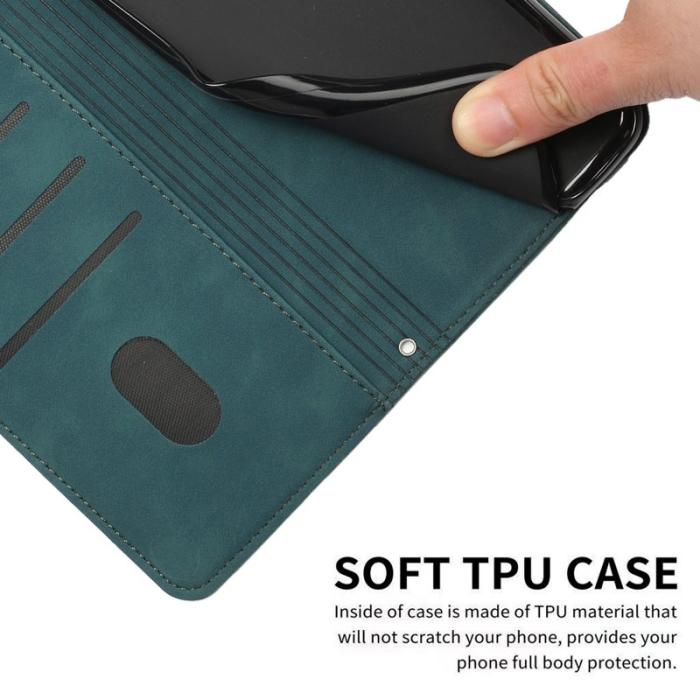 OEM - Mobilfodral för Samsung Galaxy S26 Plus Kickstand Konstläder - Grön