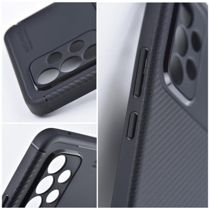 OEM - Galaxy A12 (2020/2021) Skal Carbon Premium - Svart