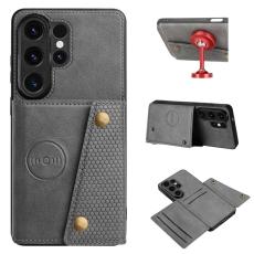 OEM - Mobilfodral f&ouml;r Samsung Galaxy S26 Ultra Kickstand med kortfack - Gr&aring;