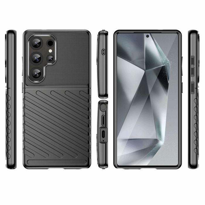 OEM - Galaxy S25 Ultra Mobilskal Thunder Armored - Svart