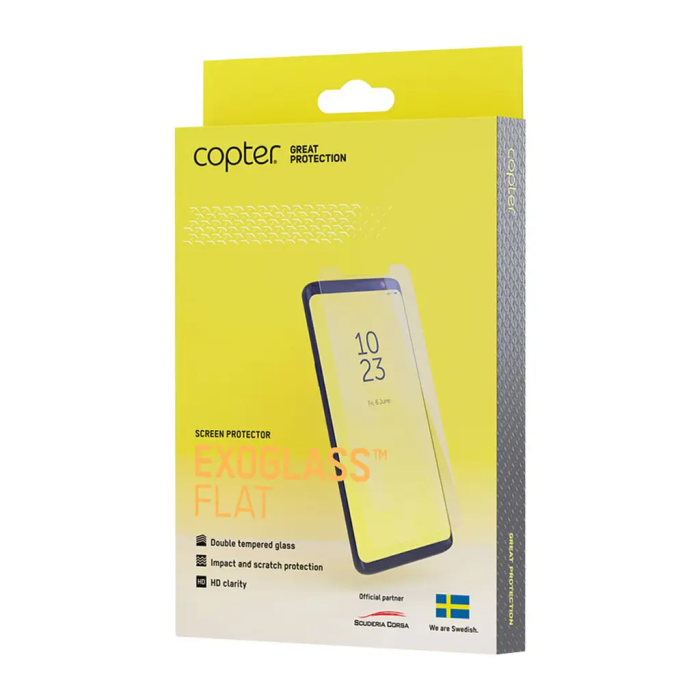 Copter - Copter Exoglass Flat Härdat Glas Skärmskydd Galaxy Xcover 6 Pro