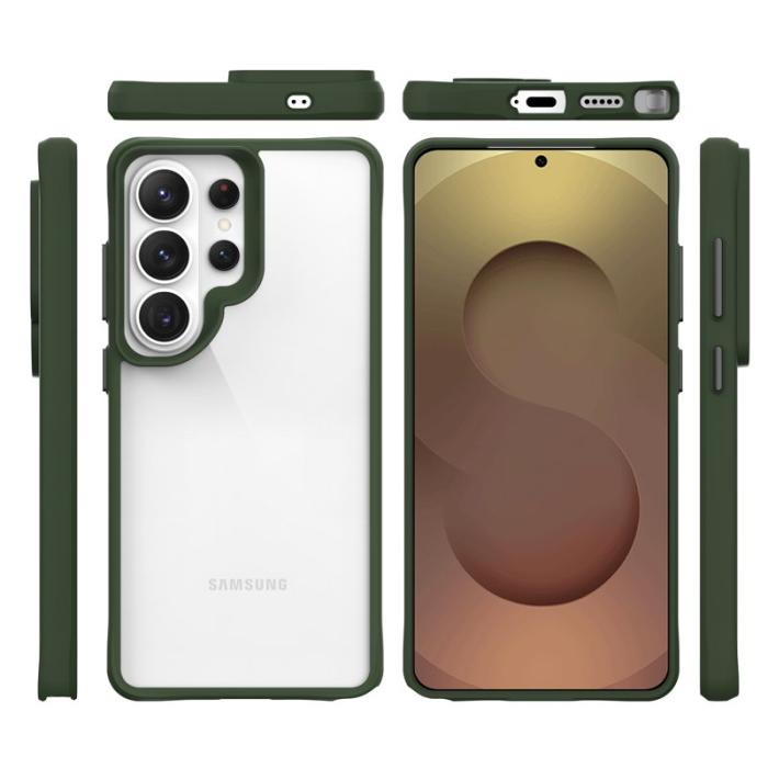 OEM - Mobilskal för Samsung Galaxy S26 Ultra Hybrid PC + TPU Stöttålig - Grön