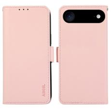 ABEEL - ABEEL iPhone Air Pl&aring;nboksfodral Konstl&auml;der med RFID-Skydd - Rosa