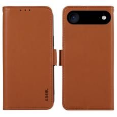 ABEEL - ABEEL iPhone Air Pl&aring;nboksfodral Konstl&auml;der med RFID-skydd - Brun