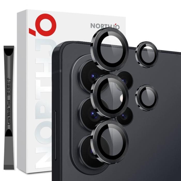 NORTHJO - NORTHJO Skärmskydd för Samsung Galaxy S26 Ultra Härdat glas Kamera - Svart