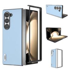 ABEEL - ABEEL Mobilskal till Samsung Galaxy Z Fold6 5G &Auml;kta L&auml;der Bl&aring;
