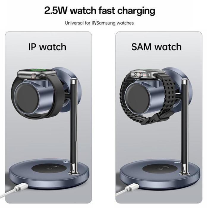 Yesido - YESIDO Qi2.2 Trådlös Laddare 25W Samsung Mobil/Watch och iWatch DS40