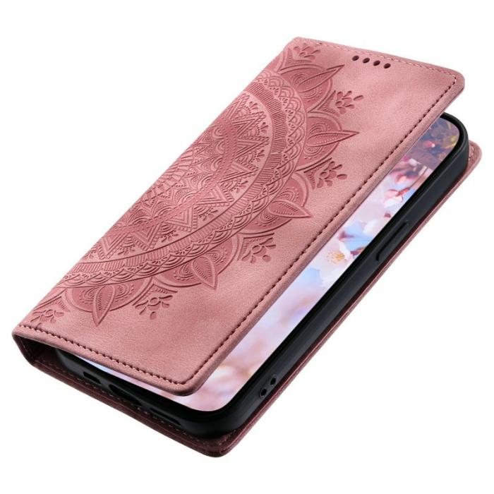 OEM - Samsung Galaxy S26 Plånboksfodral Magnetisk Stängning Konstläder Roséguld