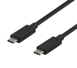 UTGATT1 - Deltaco Gen USB-C till USB-C Kabel 60W 1m - Svart