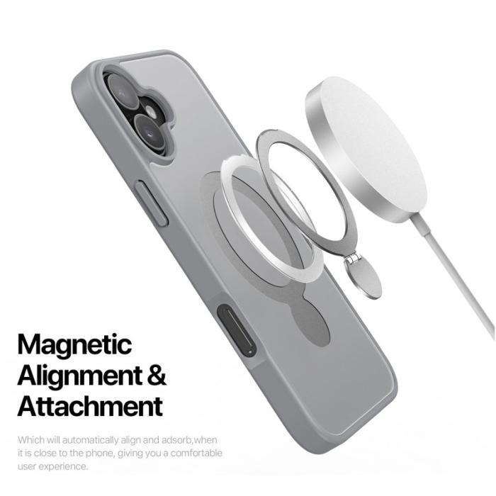 Dux Ducis - DUX DUCIS iPhone 16 Plus Fodral Yind Series PC+TPU - Grå