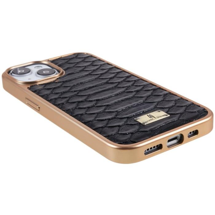 FIERRE SHANN - FIERRE SHANN iPhone 14 Plus Plånboksfodral Konstläder - Svart