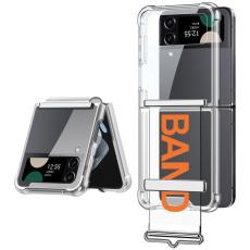 GKK - GKK Samsung Galaxy Z Flip4 Fodral Soft TPU - Transparent Orange