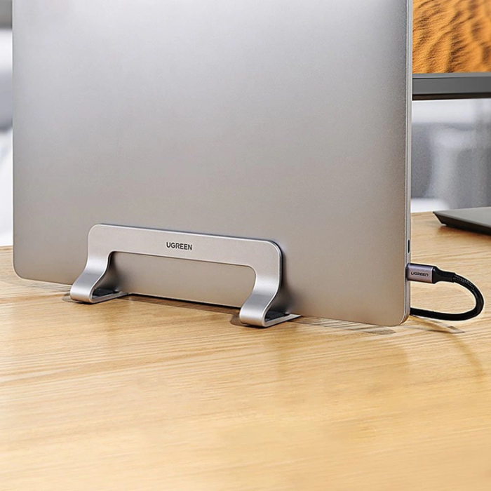 Ugreen - Ugreen Vertikalt Stativhållarställ för MacBook Laptop Tablet - Silver