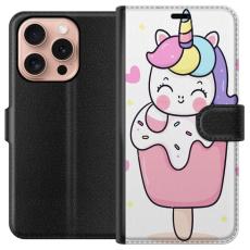 iSecrets - Plånboksfodral till Apple iPhone 16 Pro med Glad enhörning