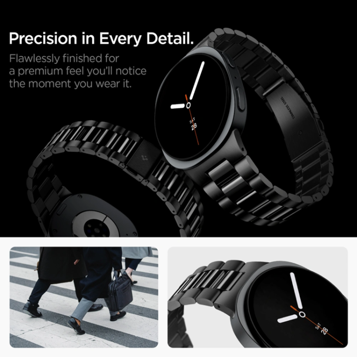 Spigen - Spigen Armband För Galaxy Watch 8/8 Classic/9 (40/44/46mm) Modern Fit - Svart