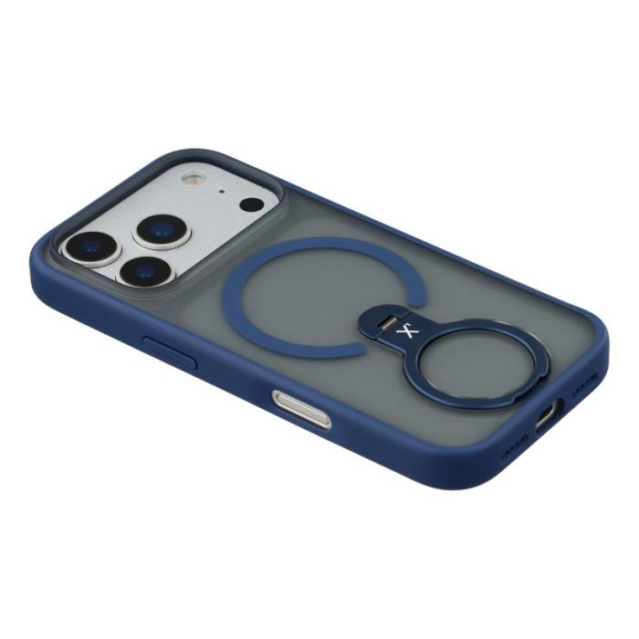 X-Level - X-LEVEL Mobilskal till iPhone 17 Pro med Ställning Anti-Drop Blå