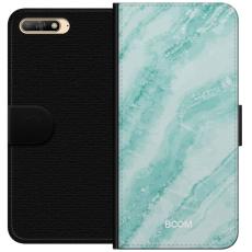 Gustaf - Pl&aring;nboksfodral till Huawei Y6 (2018) med Mint Marble