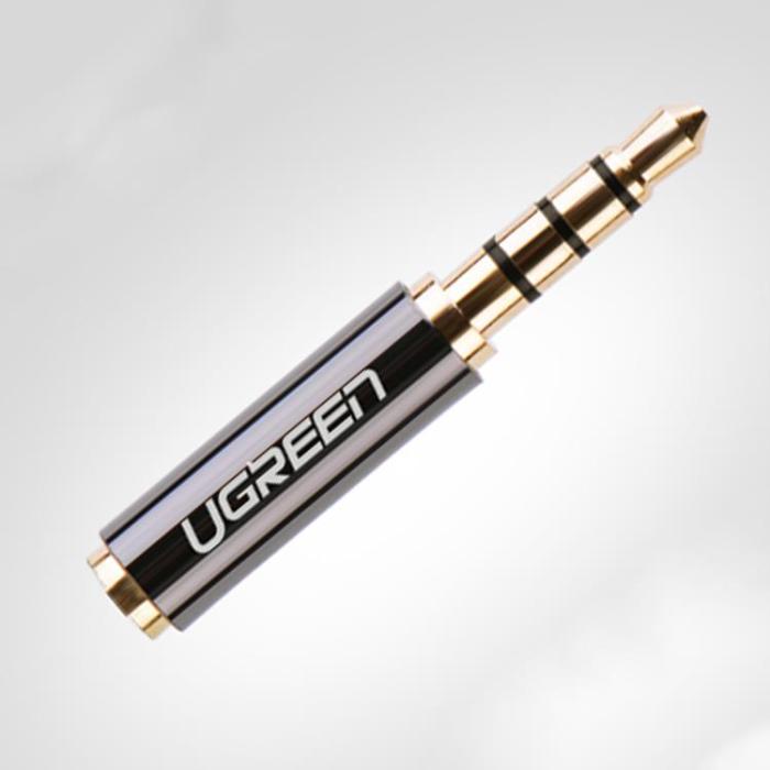 Ugreen - Ugreen Audio Adapter Jack 3.5mm Male Till Jack 2.5mm Female - Svart