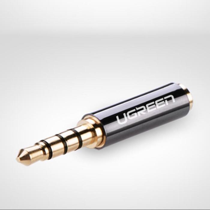 Ugreen - Ugreen Audio Adapter Jack 3.5mm Male Till Jack 2.5mm Female - Svart