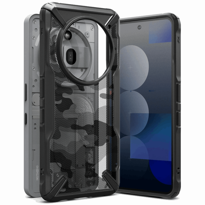Ringke - Ringke Nothing Phone 3a Pro Mobilskal Fusion X - Camo Svart