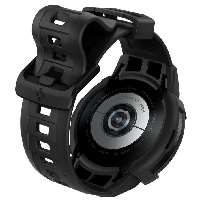 UTGATT4 - Spigen Rugged Armor Pro Strap Galaxy Watch 4 Classic 42mm - Matte Svart