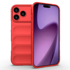 Amorus - AMORUS iPhone 17 Pro Mobilskal Shockproof TPU Rugged - Röd