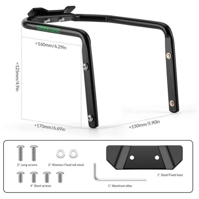 Rockbros - Rockbros Multifunktionsfäste sadelväska stabilisator - Svart