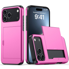A-One Brand - iPhone 17 Pro Max Mobilskal korthållare - Rosa