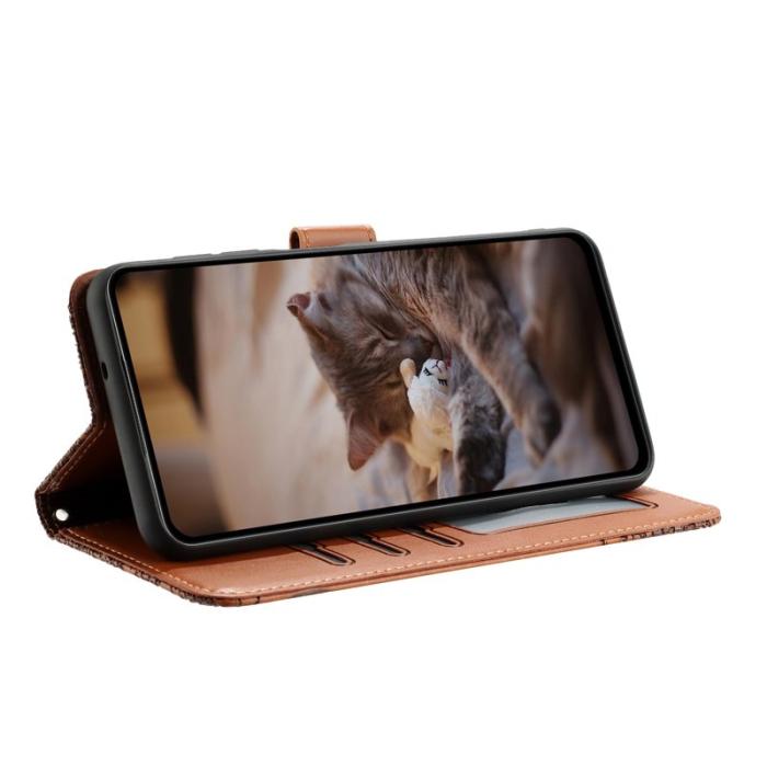 OEM - Samsung Galaxy S26 Skal Äkta Läder Med Handledsrem - Brun