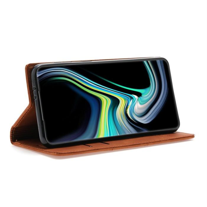 OEM - Samsung Galaxy S26 Ultra Fodral Magnetisk Stängning Äkta Läder - Brun
