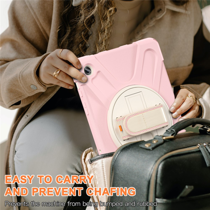 A-One Brand - Galaxy Tab A9 Plus Mobilskal Silikon Rotary Kickstand