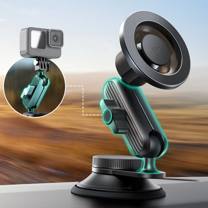 ESR - ESR Mobilhållare För Instrumentpanel Magsafe Magnetic Omnilock - Svart