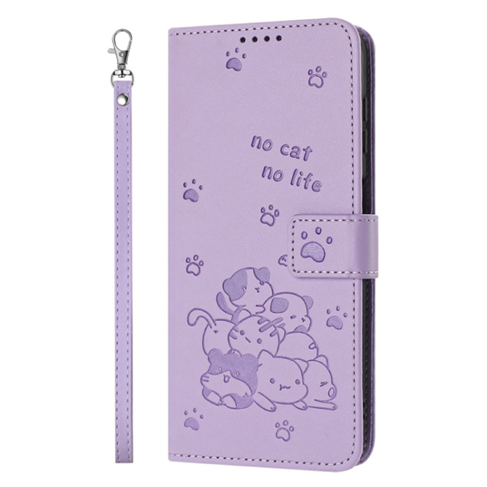 A-One Brand - Sony Xperia 1 VII Plånboksfodral Cats Imprint - Lila