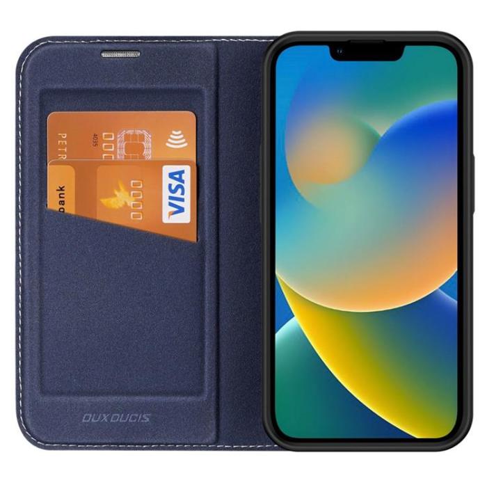 Dux Ducis - Dux Ducis iPhone 14 Plus Plånboksfodral Skin X2 - Blå