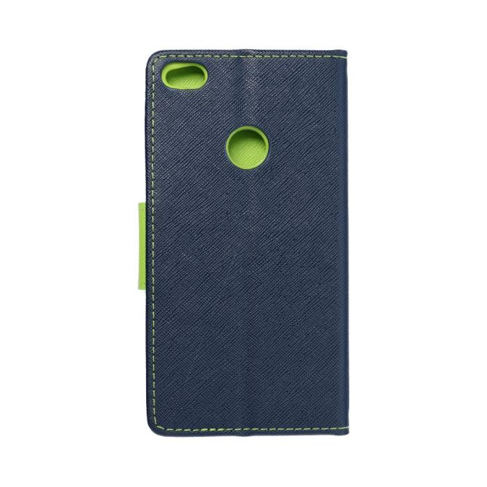 UTGATT1 - P8 Lite (2017) Plånboksfodral Fancy Eco Läder - Blå
