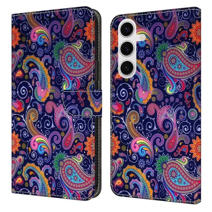 OEM - Samsung Galaxy S26 Fodral Mönstertryck Ställ Läder Flip - Etnisk Vinstock