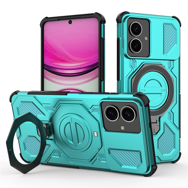 Galaxy S26 Edge Mobilskal Rotating Metal Kickstand - Babyblå | 2353 | AlltMobil