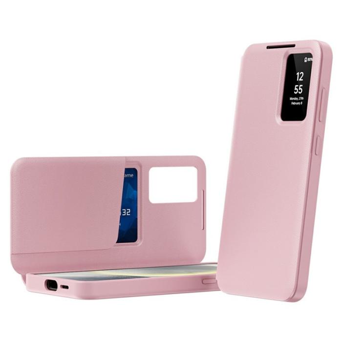 OEM - Samsung Galaxy S26 Ultra Fodral Smart View Läder - Rosa