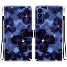 OEM - Samsung Galaxy S26 / S26 Pro Pl&aring;nboksfodral M&ouml;nstertryckt Konstl&auml;der Bl&aring; Blomma