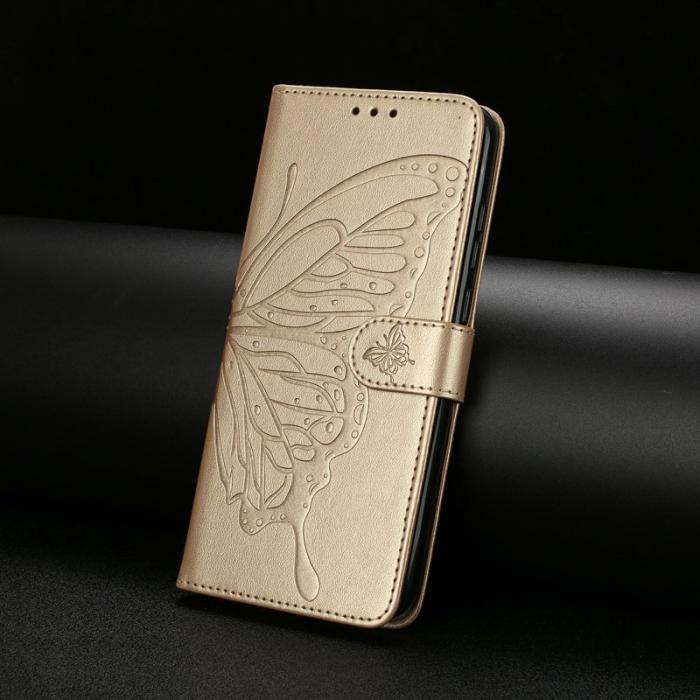OEM - Samsung Galaxy S26 Ultra Plånboksfodral Flip Konstläder - Guld