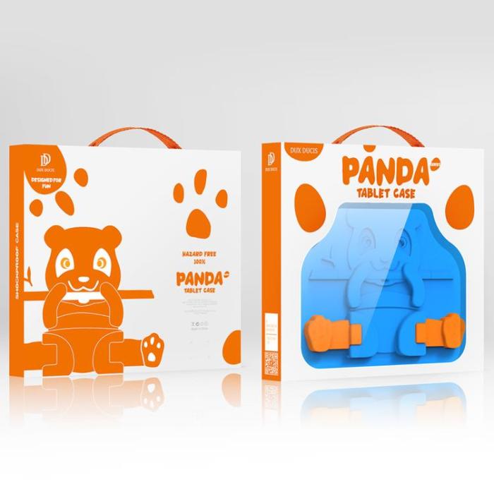 UTGATT5 - Dux Ducis Panda Kids Soft Tablet Skal iPad mini 5 / 4 / 3 / 2 / 1 - Blå