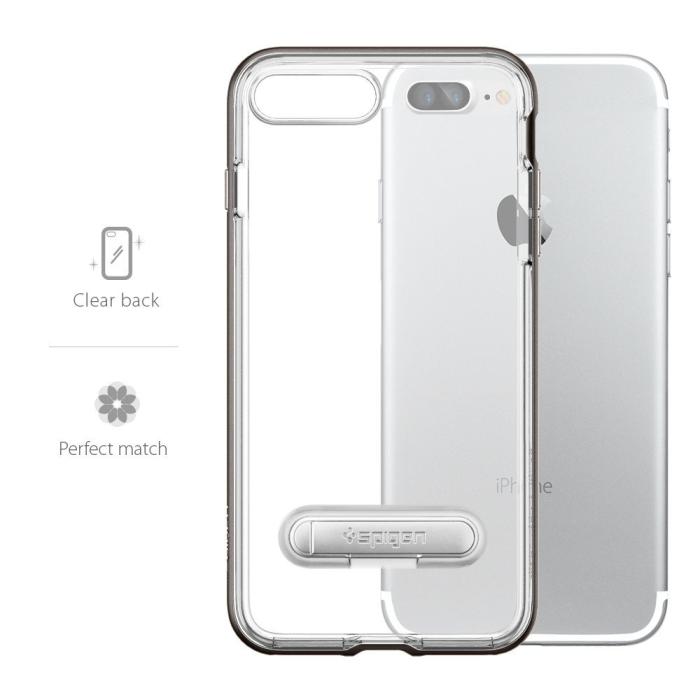 UTGATT5 - SPIGEN Crystal Hybrid Skal till iPhone 7 Plus - Rose Gold