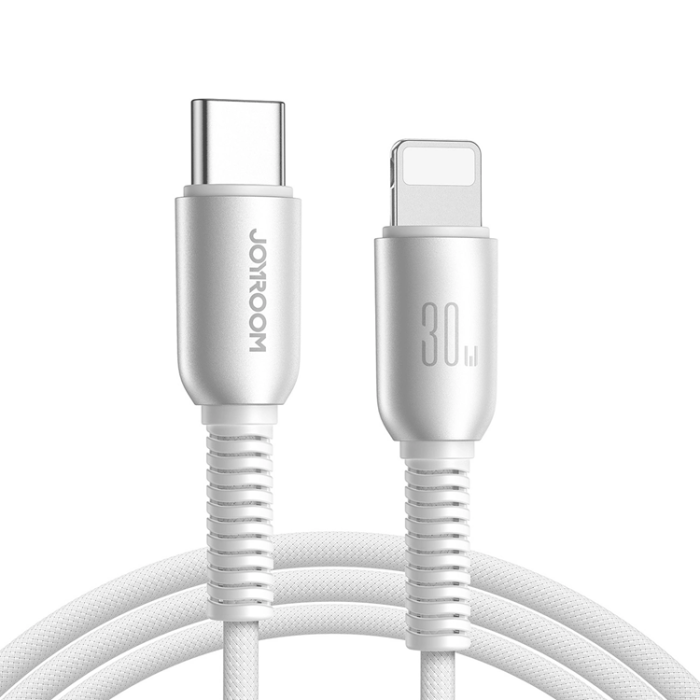Joyroom - Joyroom S-A51 30W Lightning - USB-C Kabel 1.2m - Ljusgrå