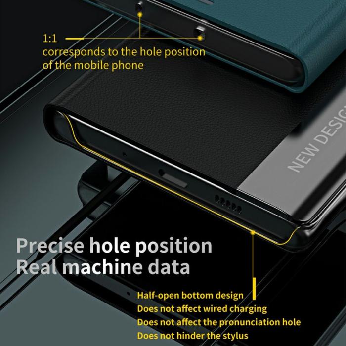 OEM - Mobilskal till Samsung Galaxy S26 Ultra Anti-Drop Äkta Läder - Svart
