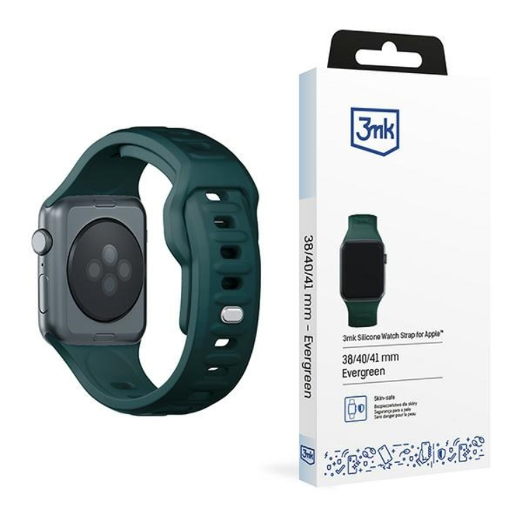 3mk Apple Watch (38/40/41mm) Armband Silikon - Grön | 5123 | AlltMobil
