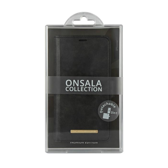 Onsala - Onsala Plånboksfodral iPhone 12 & 12 Pro - Midnight Black