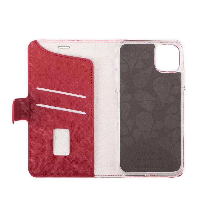 Onsala - Onsala Mobilfodral Saffiano Red iPhone 12 Mini