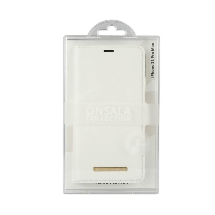 Onsala - ONSALA Mobilfodral Saffiano White iPhone 11 Pro Max