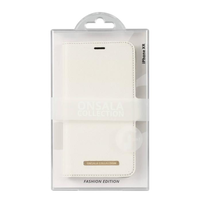 Onsala - ONSALA Mobilfodral Saffiano White iPhone XR